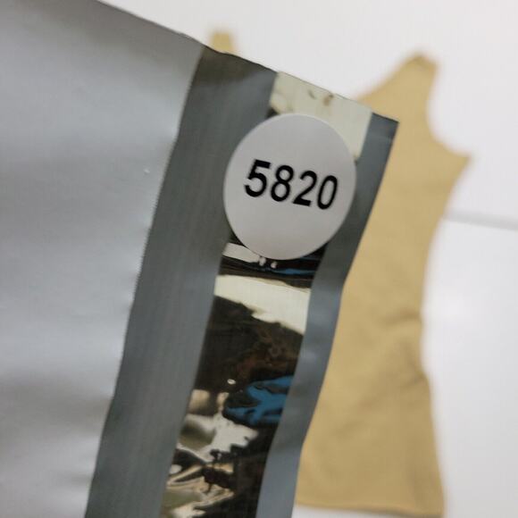 Jockey Top Women Large Shirt Tan Sleeveless Fitted Tank Undershirt Tummy Control - Picture 12 of 12